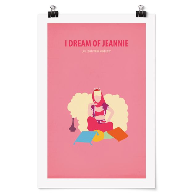 Quadros retratos Film Poster I Dream Of Jeannie
