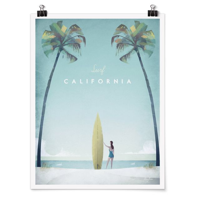 Quadros mar Travel Poster - California