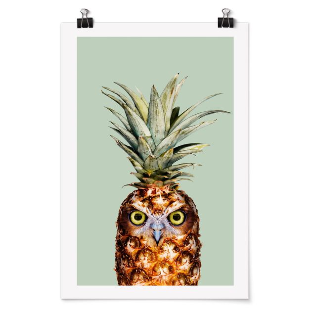 Posters animais Pineapple With Owl