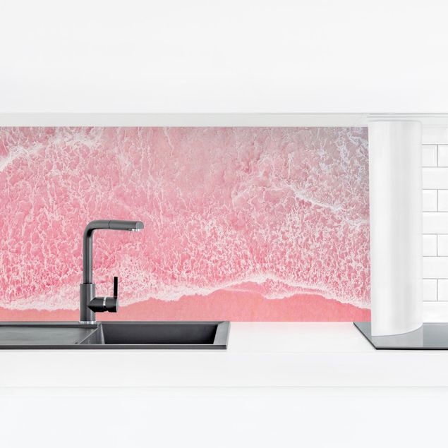 Backsplash de cozinha Ocean In Pink
