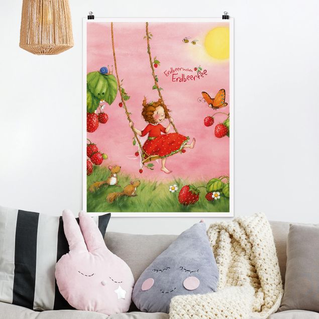 Decoração para quarto infantil Little Strawberry Strawberry Fairy - Tree Swing