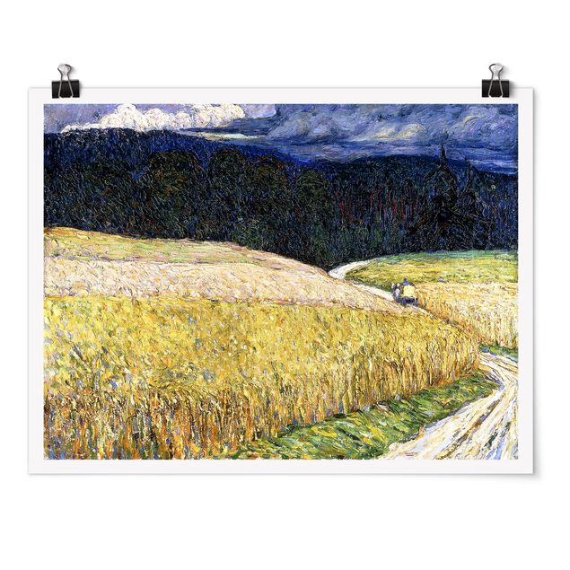 quadro com paisagens Wassily Kandinsky - Kallmünz - Thunderstorm (The Stagecoach)