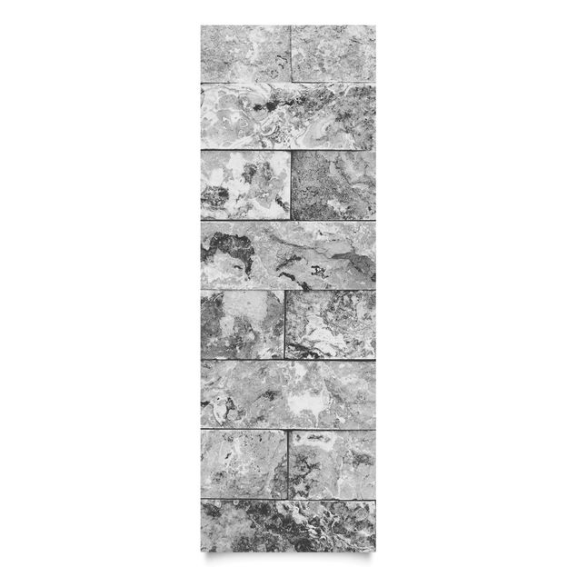 Papel autocolante para móveis em cinza Stone Wall Natural Marble Gray