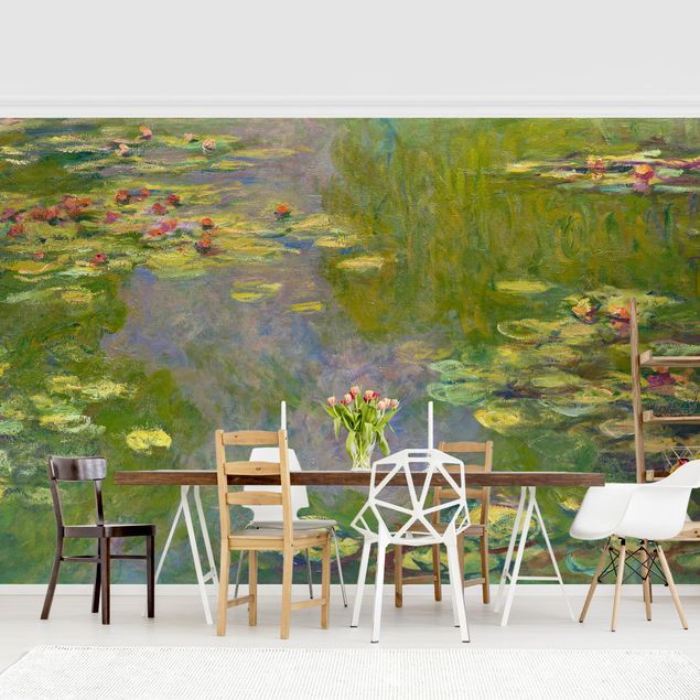 Quadros movimento artístico Impressionismo Claude Monet - Green Waterlilies