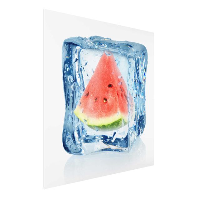 Quadros florais Melon In Ice Cube