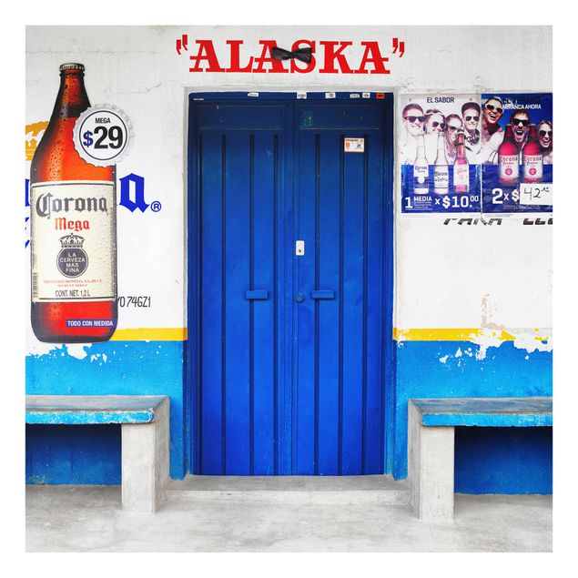 Quadros em vidro cidades e paisagens urbanas Alaska Blue Bar