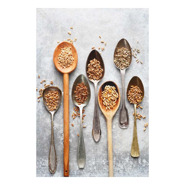 decoração quadros Cereal Grains Spoon