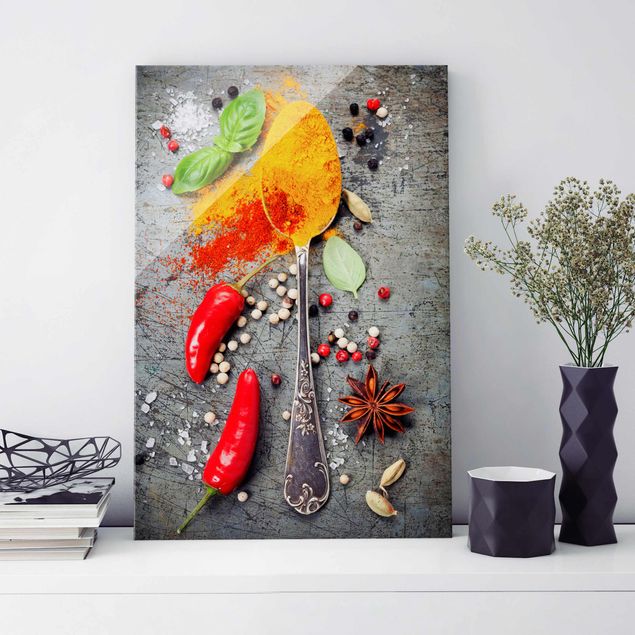 Quadros temperos Spoon With Spices