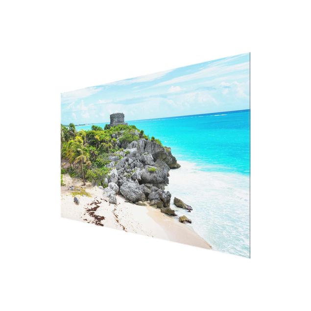 quadros de paisagens Caribbean Coast Tulum Ruins