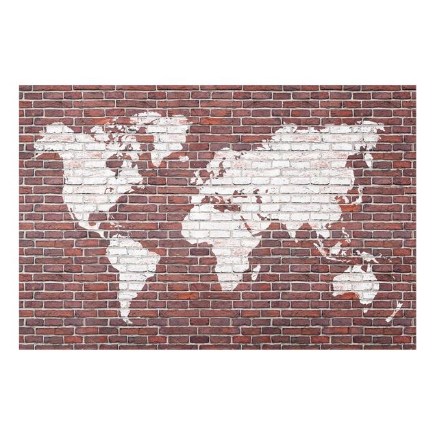 Quadros decorativos Brick World Map
