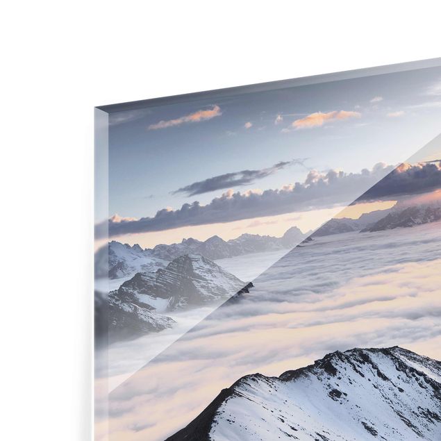 quadros modernos para quarto de casal View Of Clouds And Mountains