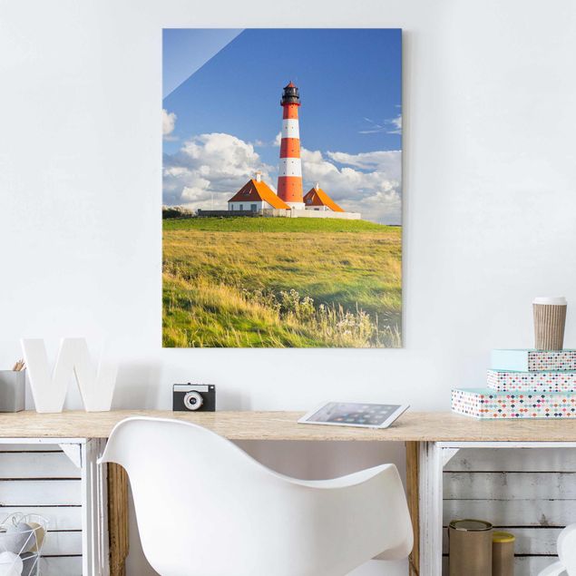 quadro com paisagens Lighthouse In Schleswig-Holstein