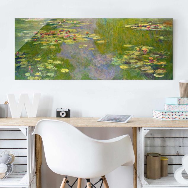quadro decorativo verde Claude Monet - Green Waterlilies