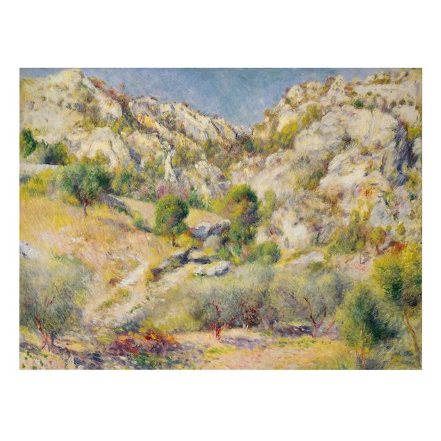 Quadros montanhas Auguste Renoir - Rock At Estaque