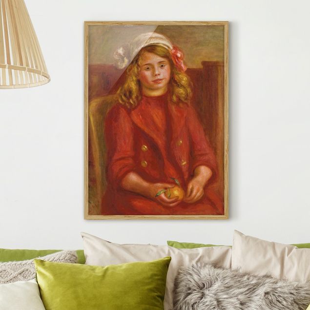 Quadros movimento artístico Impressionismo Auguste Renoir - Young Girl with an Orange