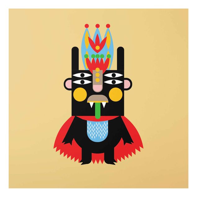 Quadros multicoloridos Collage Ethno Monster - King