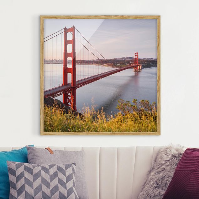 Quadros cidades Golden Gate Bridge In San Francisco