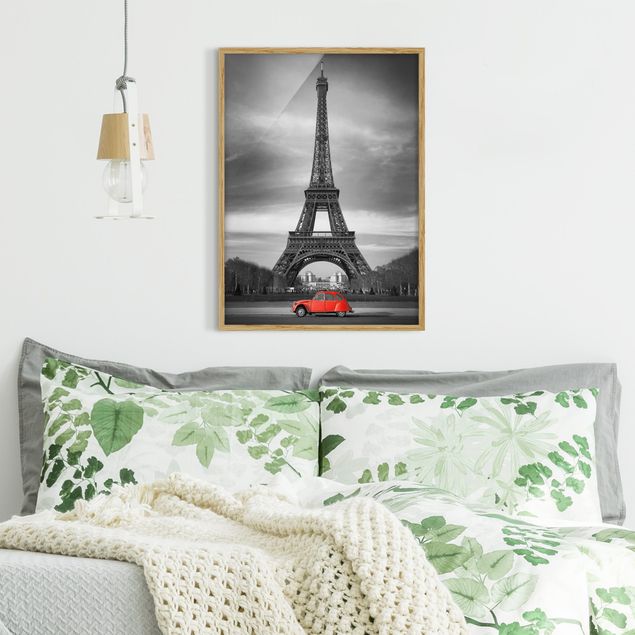 Quadros com moldura em preto e branco Spot On Paris