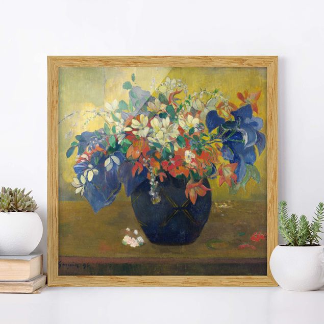 decoraçao para parede de cozinha Paul Gauguin - Flowers in a Vase