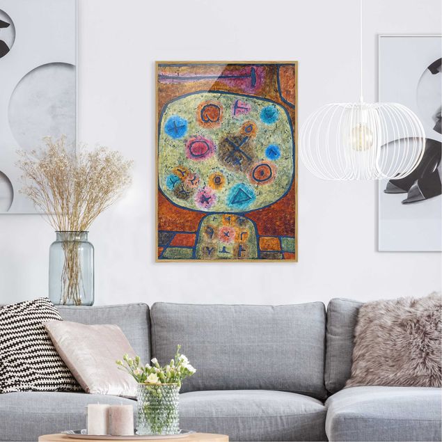 Quadros com moldura abstratos Paul Klee - Flowers in Stone