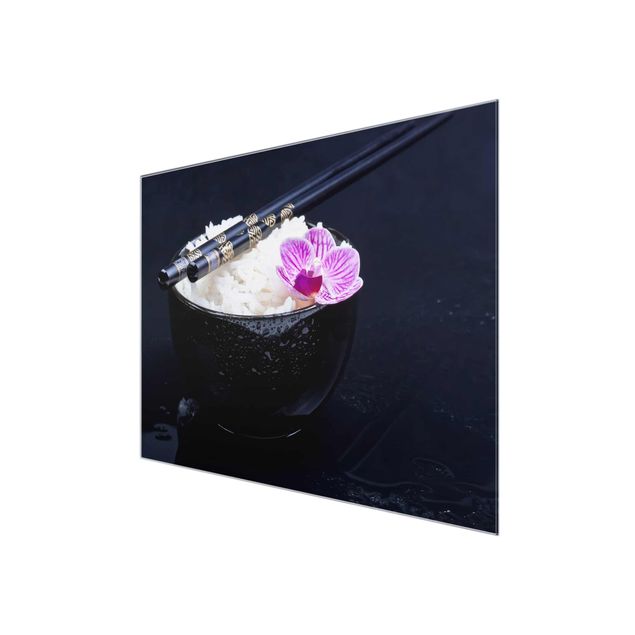 quadros de flores Rice Bowl With Orchid