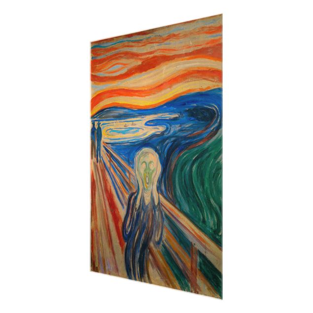 Quadros em vidro abstratos Edvard Munch - The Scream