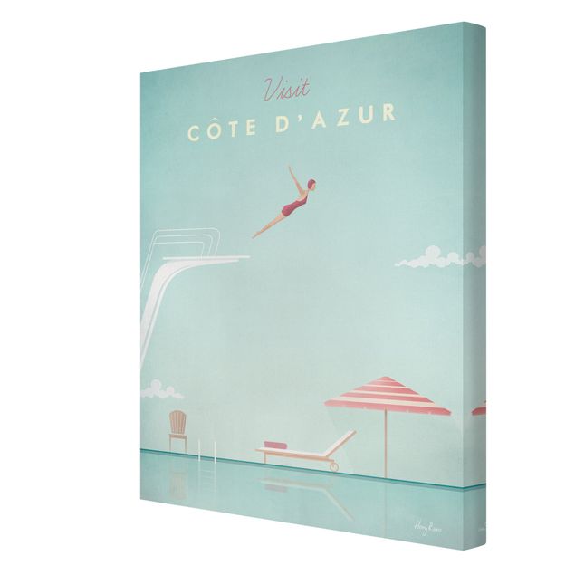 Quadros cidades Travel Poster - Côte D'Azur