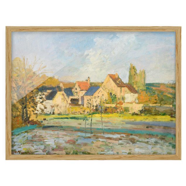 Quadros movimento artístico Romantismo Camille Pissarro - Landscape Near Pontoise