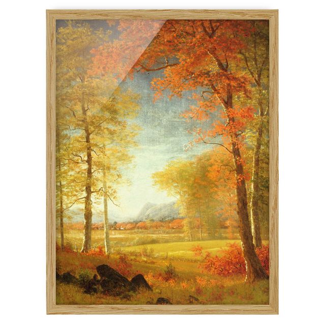 Quadros por movimento artístico Albert Bierstadt - Autumn In Oneida County, New York