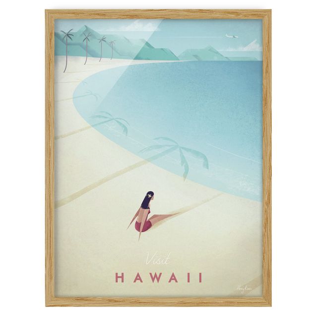 quadro com paisagens Travel Poster - Hawaii