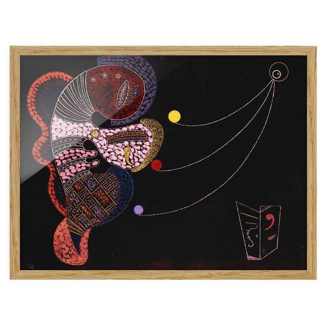Quadros com moldura abstratos Wassily Kandinsky - The Fat And The Thin