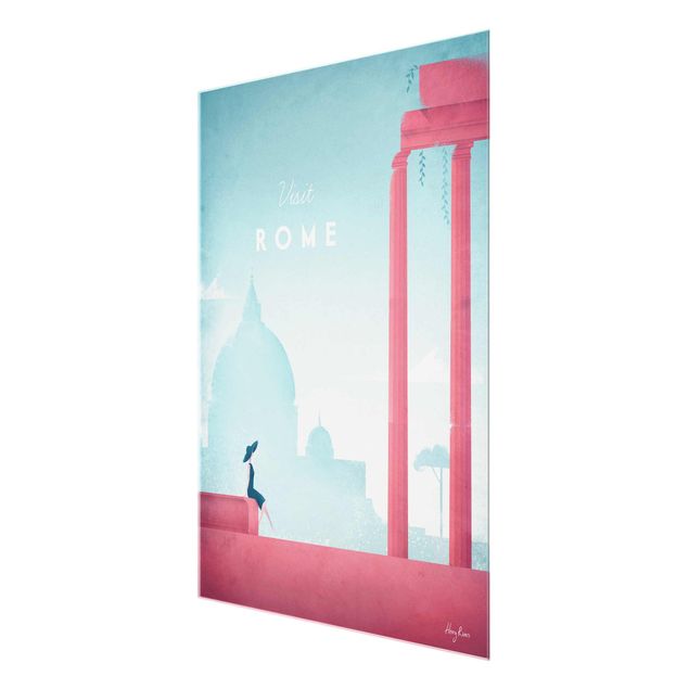 Quadros vermelhos Travel Poster - Rome