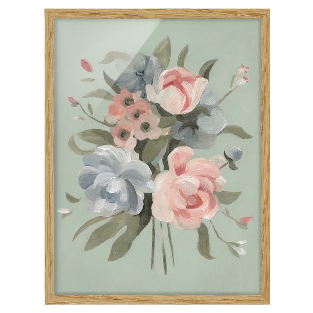 quadro com flores Bouquet In Pastel II