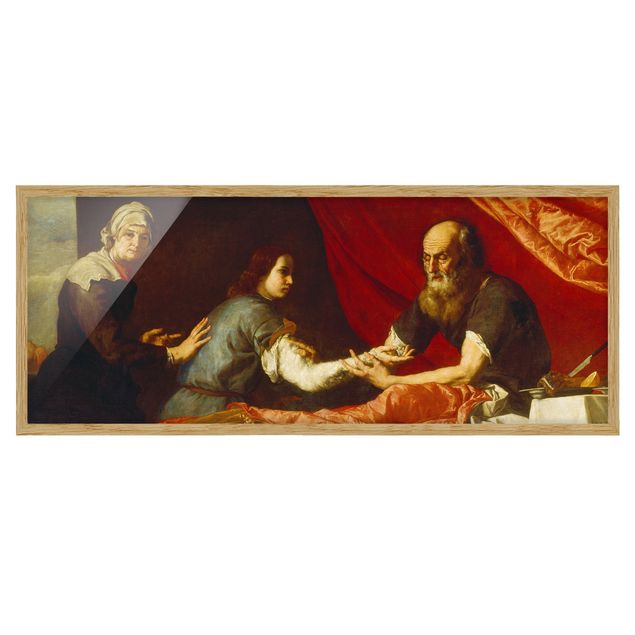 Quadros famosos Jusepe De Ribera - Isaac Blessing Jacob