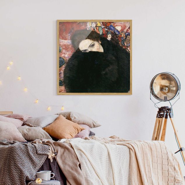Quadros por movimento artístico Gustav Klimt - Lady With A Muff