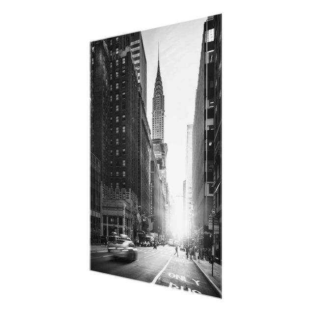 Quadros em vidro em preto e branco Lively New York