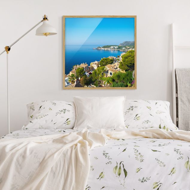 quadro com paisagens Cala Fornells In Mallorca