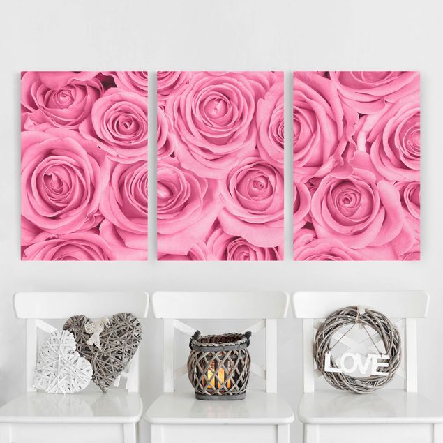 decoraçao para parede de cozinha Pink Roses