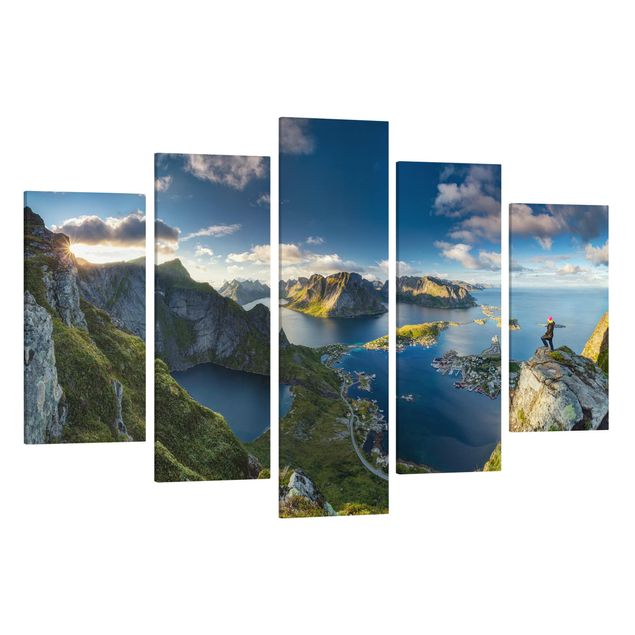 Quadros paisagens Fjord View In Reinebringen