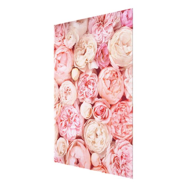 quadro com flores Roses Rosé Coral Shabby