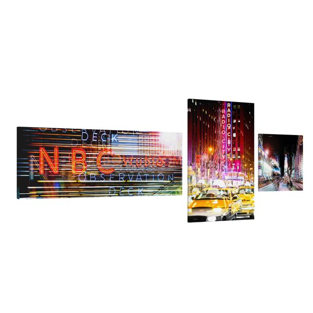 Telas decorativas cidades e paisagens urbanas Times Square City Lights
