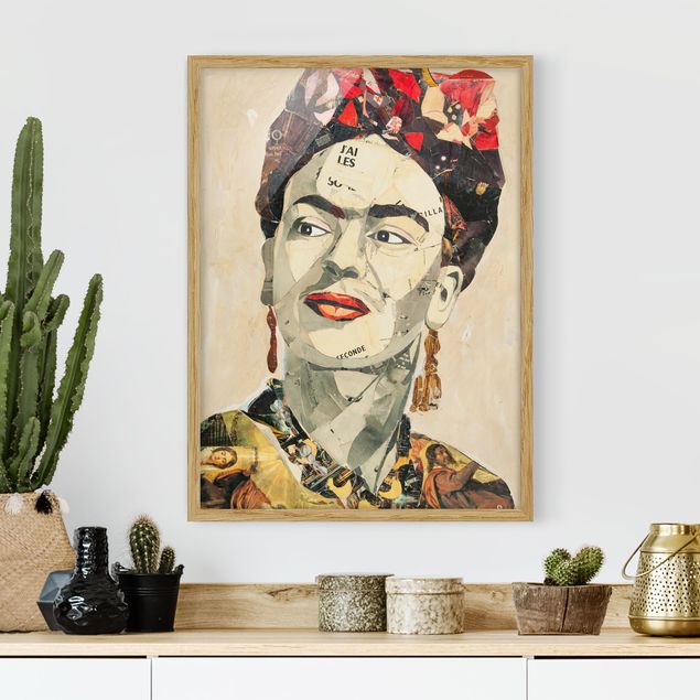 Quadros famosos Frida Kahlo - Collage No.2
