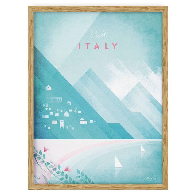 quadros de paisagens Travel Poster - Italy