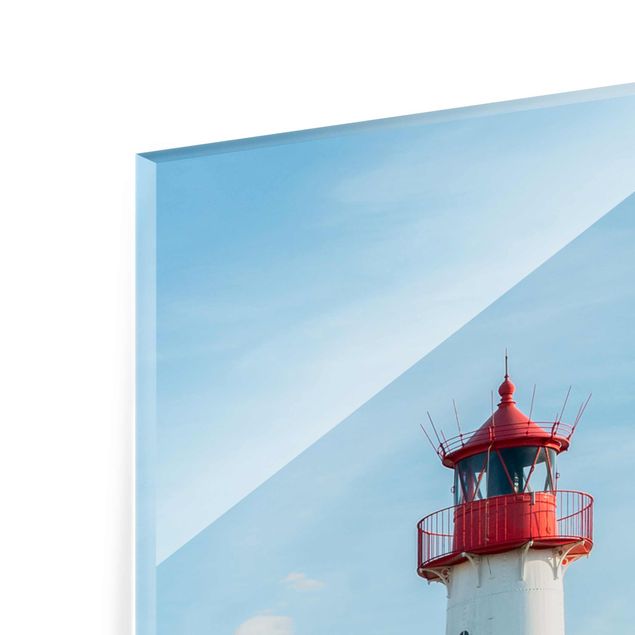 Quadros em vidro paisagens Lighthouse At The North Sea