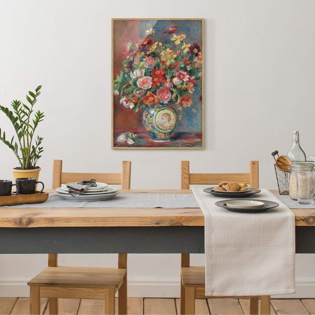 Quadros por movimento artístico Auguste Renoir - Flower vase