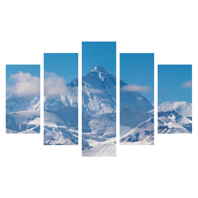 Telas decorativas paisagens Mount Everest