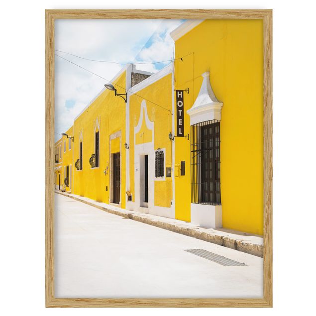 Quadros com moldura réplicas de quadros famosos City In Yellow