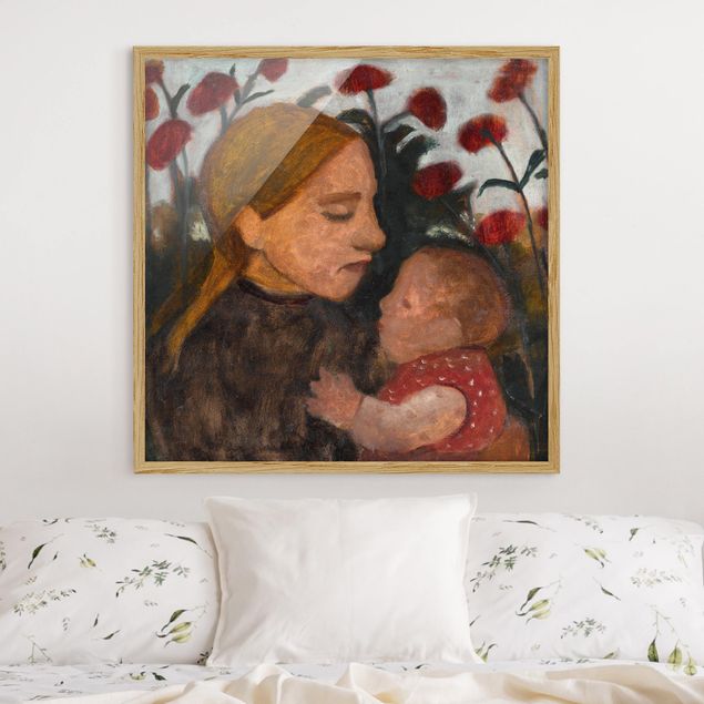 Quadros movimento artístico Expressionismo Paula Modersohn-Becker - Girl with Child