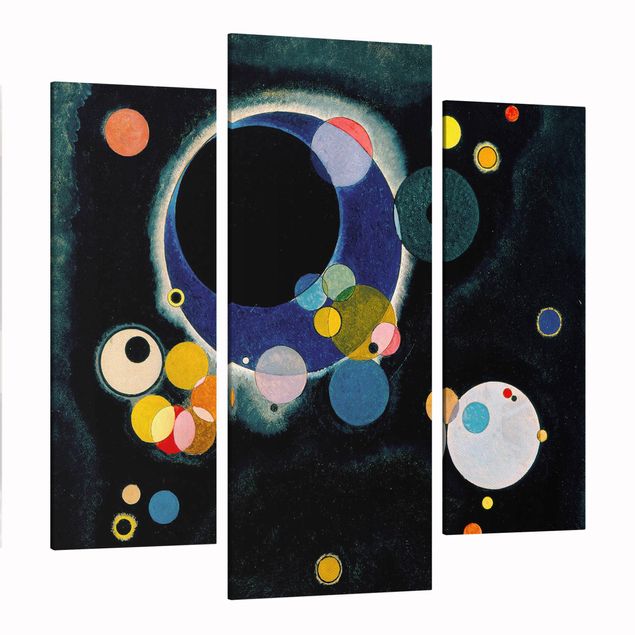 Telas decorativas réplicas de quadros famosos Wassily Kandinsky - Sketch Circles