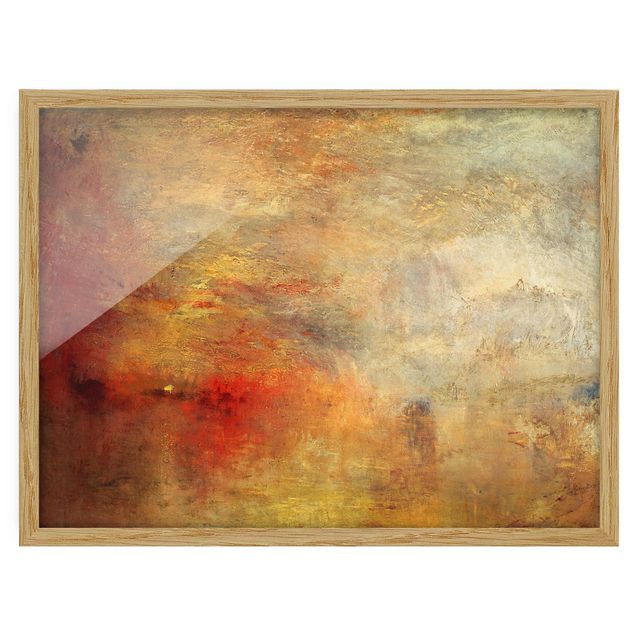 quadro com paisagens Joseph Mallord William Turner - Sunset Over A Lake
